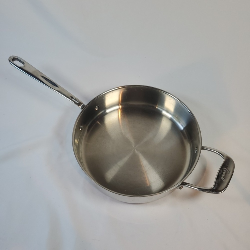 Emeril All Clad Stainless Steel Copper Core 10" 3 QT Saute Pan NO LID
